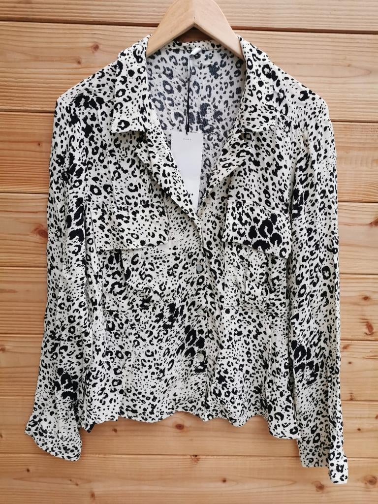 ZARA blouse met dierenprint mt. M, Maat 38/40 (M), Overige kleuren, Verzenden, Zara