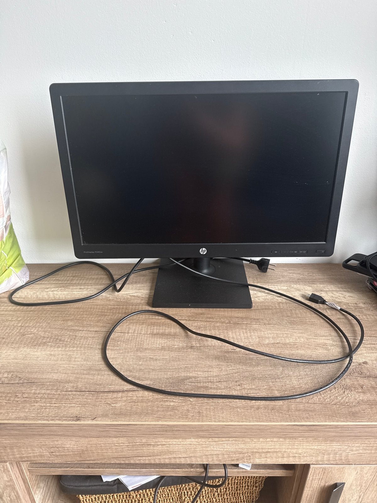 HP ProDisplay P240va Monitor - Zo goed als nieuw, Computers en Software, Monitoren, In hoogte verstelbaar, VA, Full HD, Ophalen of Verzenden