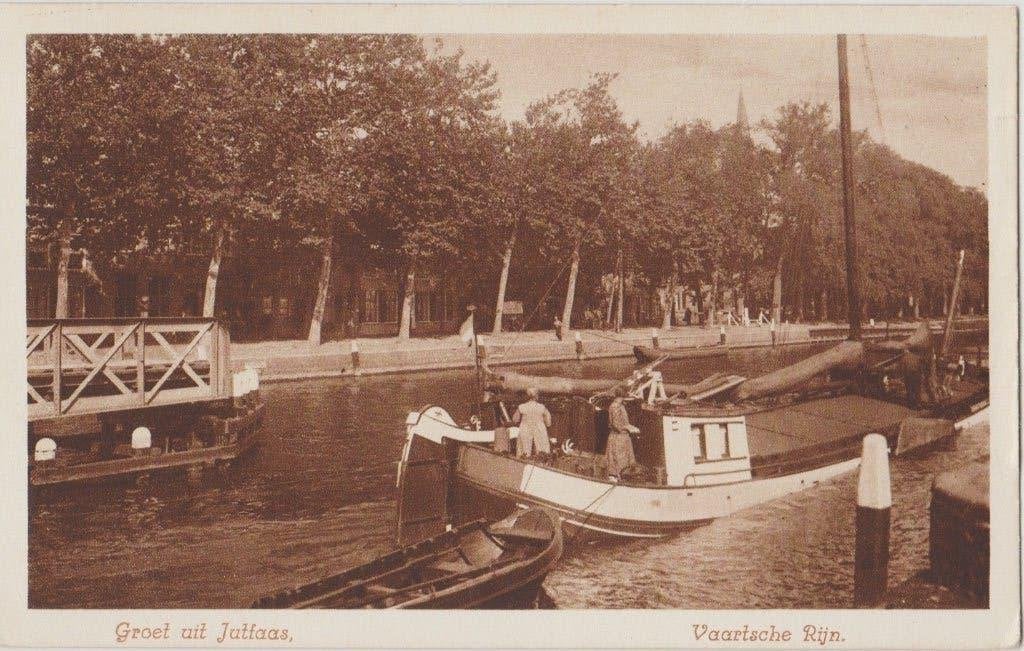 jutfaas nieuwegein schip boot doorgang, Verzamelen, Ophalen of Verzenden, 1920 tot 1940, Ongelopen, Utrecht