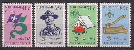 Suriname 333/6 postfris Scouting, Padvinderij 1983, Ophalen of Verzenden, Postfris