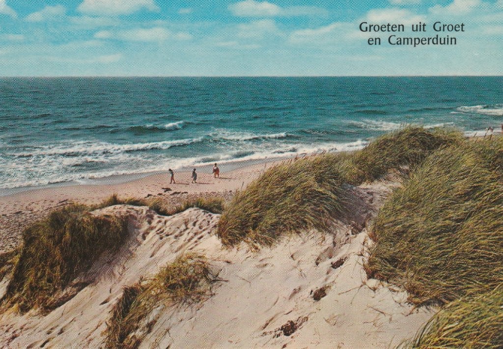 GROET CAMPERDUIN Duin Strand Zee Groeten, Verzenden, 1960 tot 1980, Ongelopen, Noord-Holland
