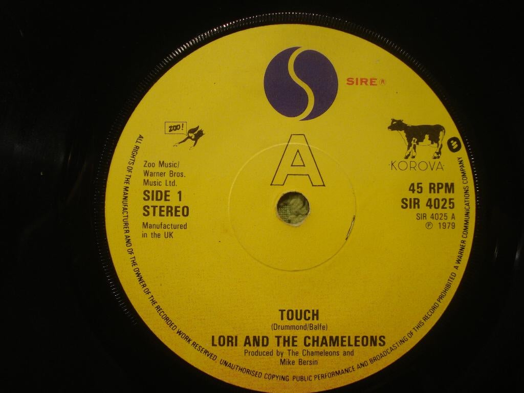 Lori and the Chameleons  7" Vinyl Single: ‘Touch’ (UK), Cd's en Dvd's, Gebruikt, 7 inch, Single, Ophalen of Verzenden
