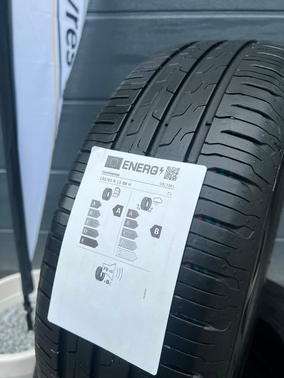 4x 185 65 R15 88H XL Continental Ecocontact 6 185 65 15, 15 inch, Nieuw, Band(en), Personenwagen