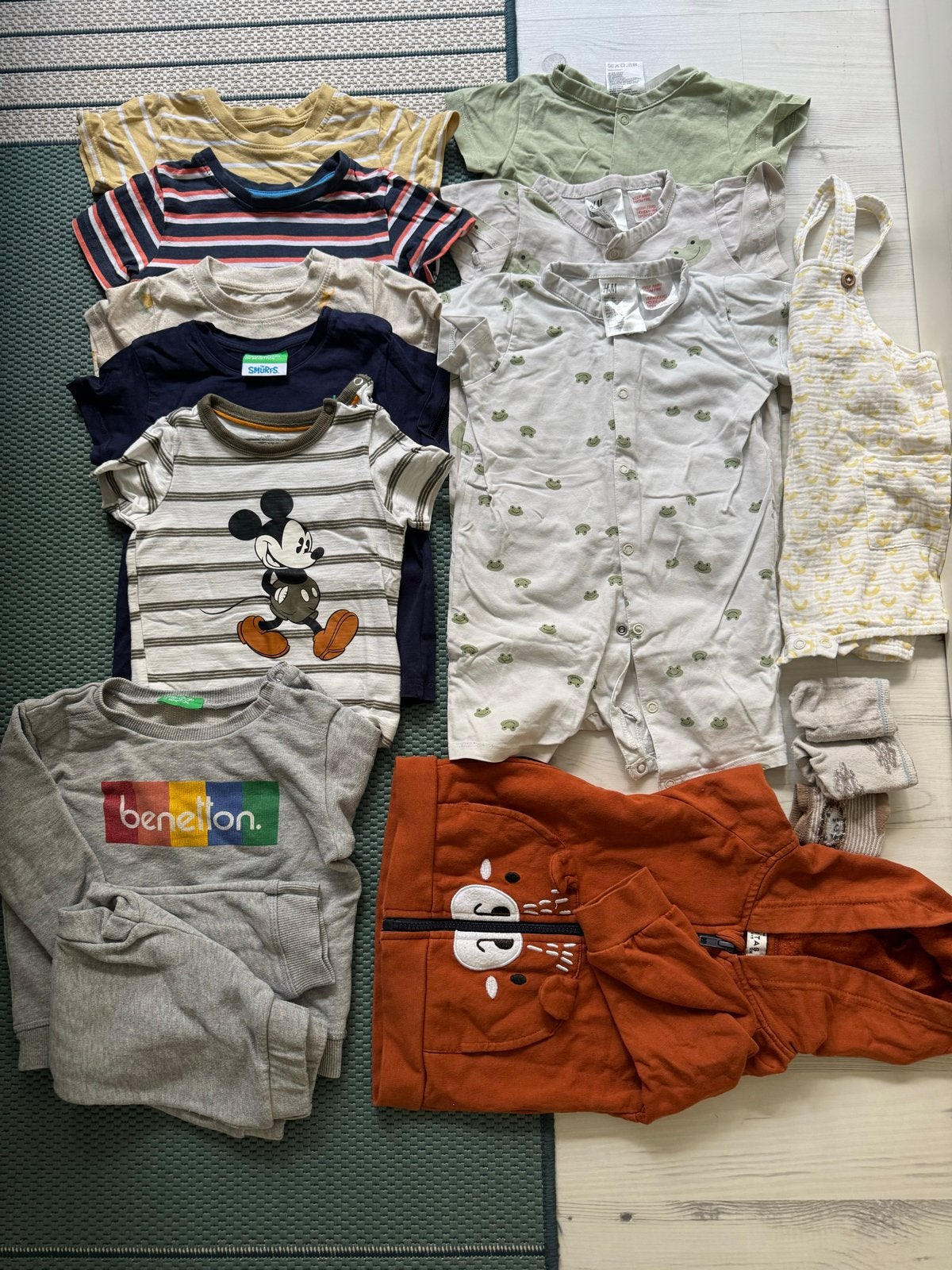 Kledingbundel maat 80: T-shirts, rompers, broekjes en meer, Ophalen of Verzenden, Gebruikt, Jongetje of Meisje