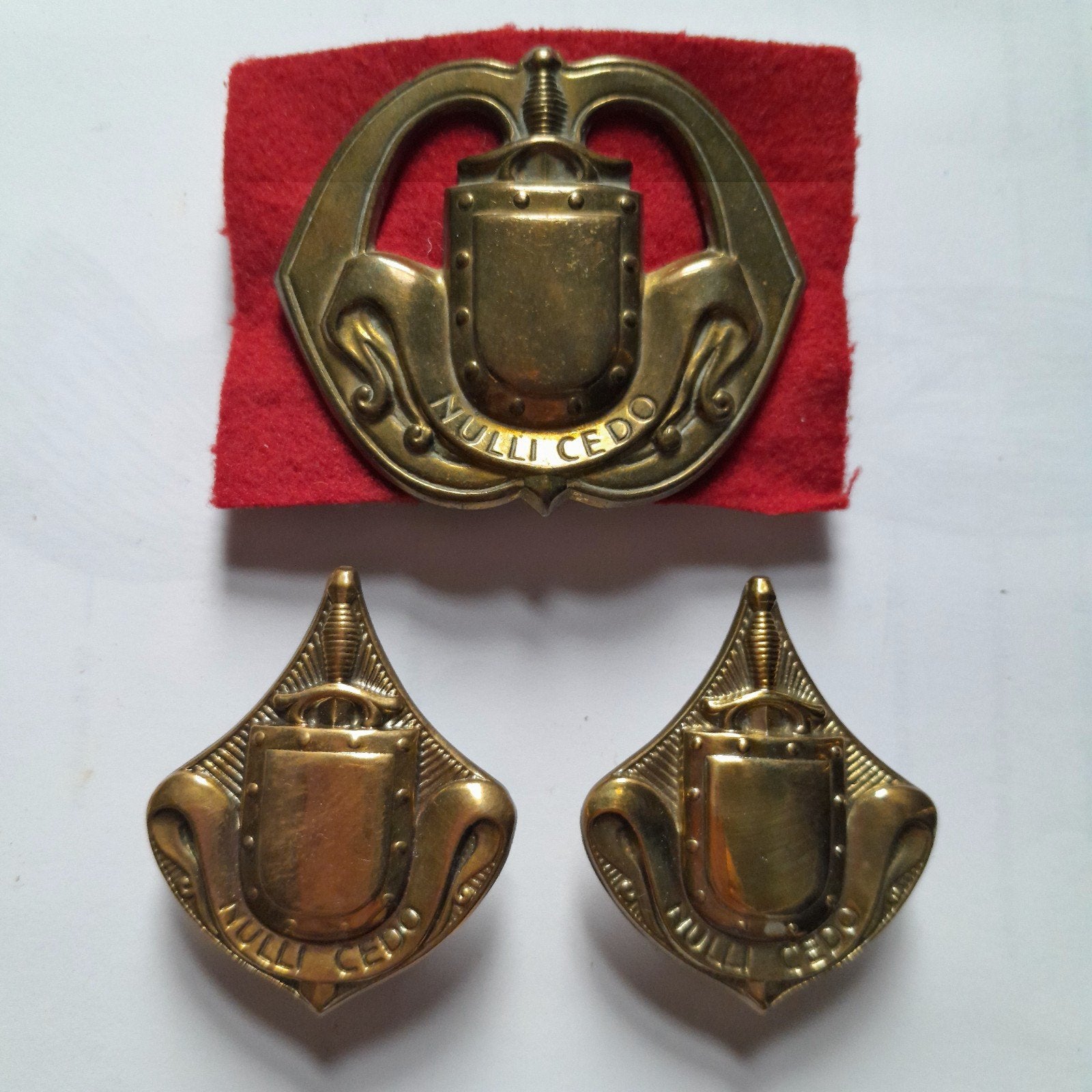 1e model Baretembleem Regiment Infanterie , variant, Ophalen of Verzenden