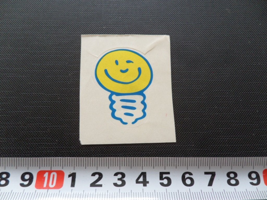 sticker strip gloeilamp, Verzamelen, Ophalen, Zo goed als nieuw
