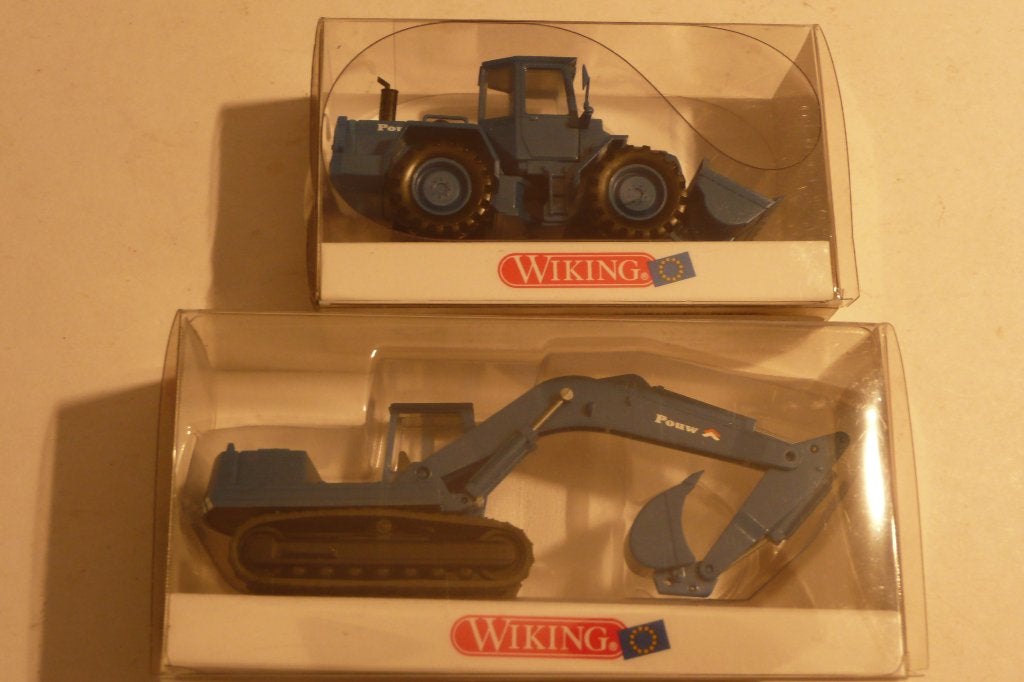 NS treinbaan Wiking Nederland Pauw O&K rupskraan wiellader, Ophalen of Verzenden, Zo goed als nieuw, Hijskraan, Tractor of Landbouw