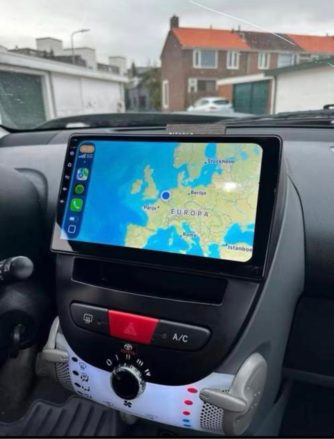 Peugeot 107 scherm apple carplay android c1 aygo bleuthooth, Auto diversen, Ophalen of Verzenden, Nieuw