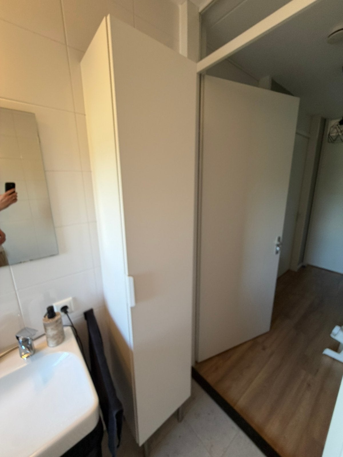 Ikea Godmorgon badkamerkast wit, Ophalen, (Half)hoge kast, Minder dan 50 cm, Gebruikt