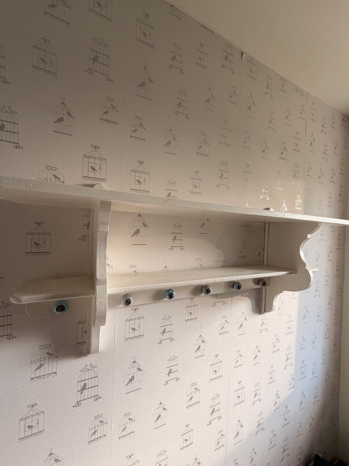 Wit wandrek met haken - 125 cm, Ophalen, Gebruikt