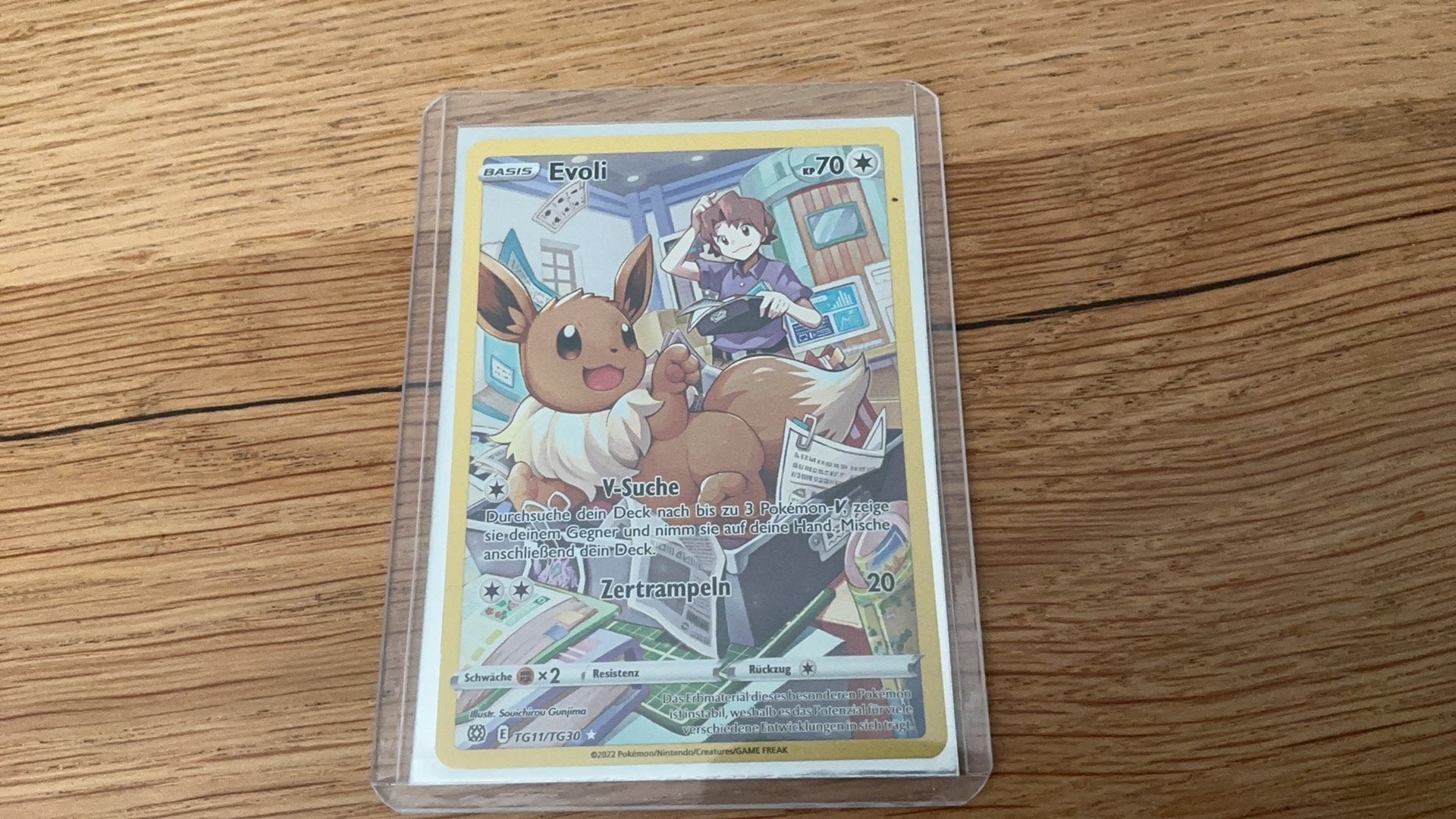 Pokemon Evoli TG11/TG30 Brilliant stars, Verzenden, Zo goed als nieuw, Losse kaart