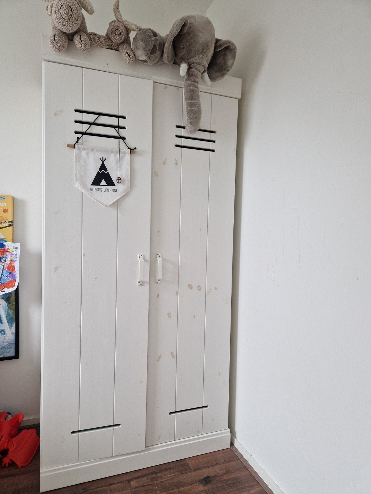 Woood Connect 2 Drs Lockerdeur Wit, Ophalen, 25 tot 50 cm, 50 tot 100 cm, Minder dan 100 cm
