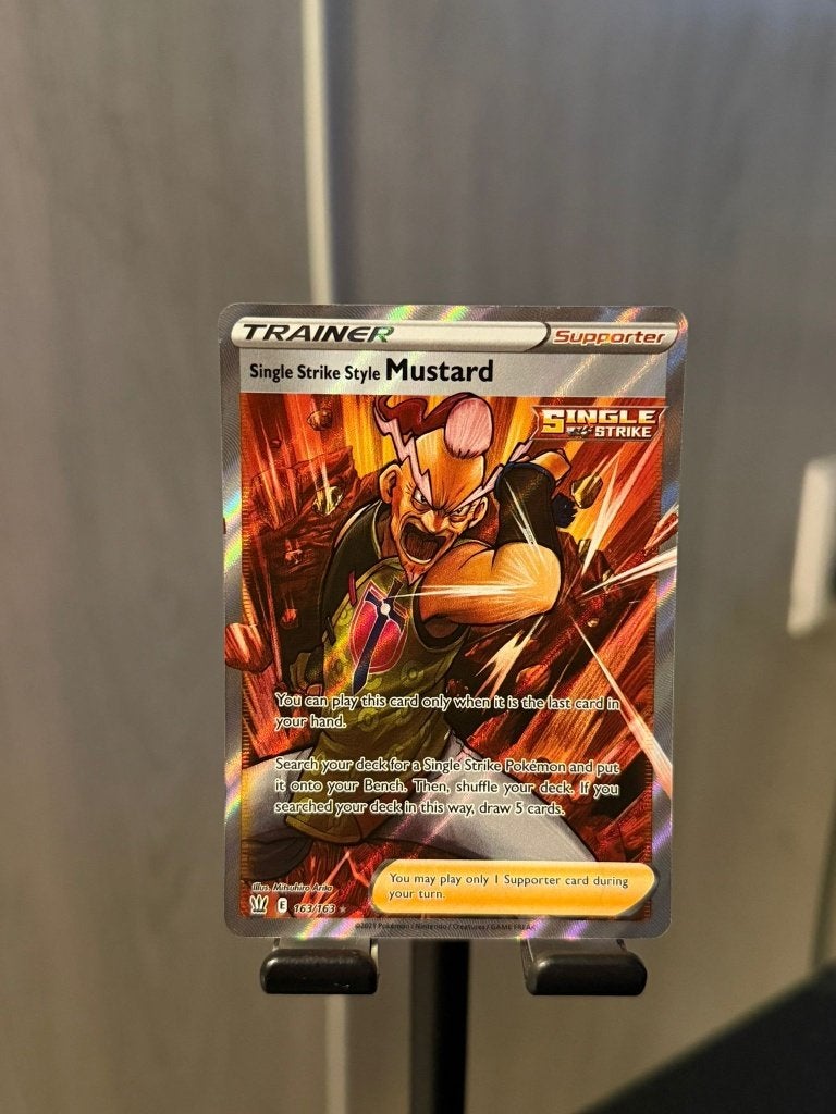 Single Strike Style Mustard 163/163 Battle Styles NM, Verzenden, Nieuw, Losse kaart, Foil