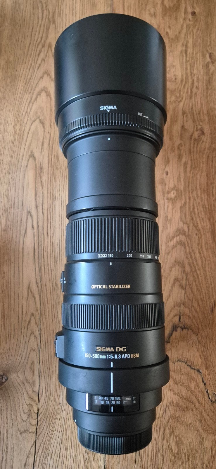 Sigma 150-500mm f/5.0-6.3 DG OS APO HSM Canon EF-mount, Sigma, Zo goed als nieuw, Canon EF, Zoom