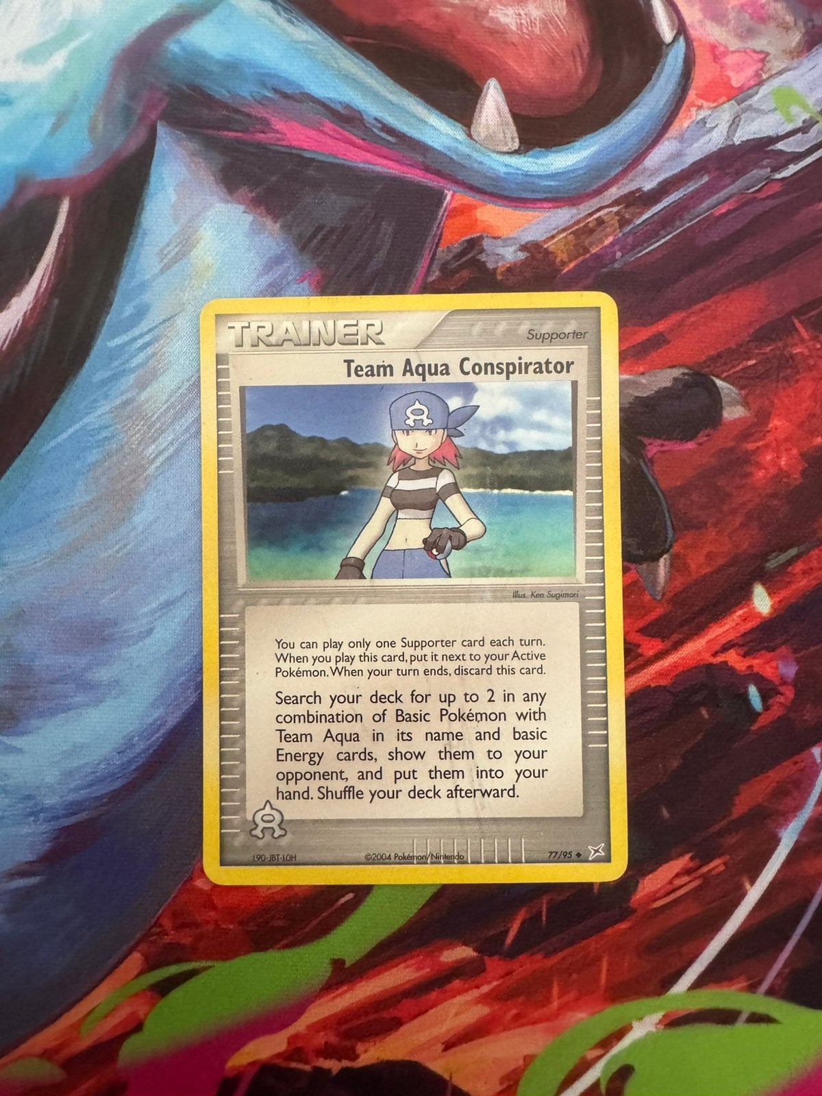 Pokémon kaarten Team Aqua Conspirator #77, Ophalen of Verzenden, Zo goed als nieuw