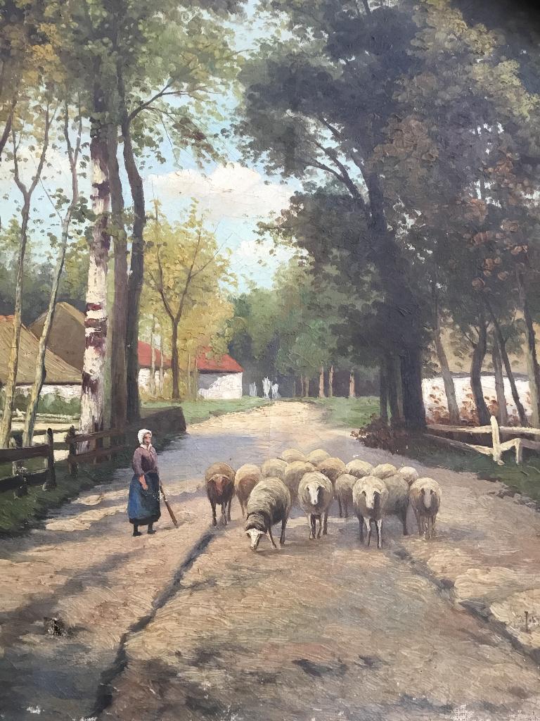 Schilderij J v.d.S.Bakhuyzen, Antiek en Kunst, Kunst | Schilderijen | Klassiek, Ophalen of Verzenden
