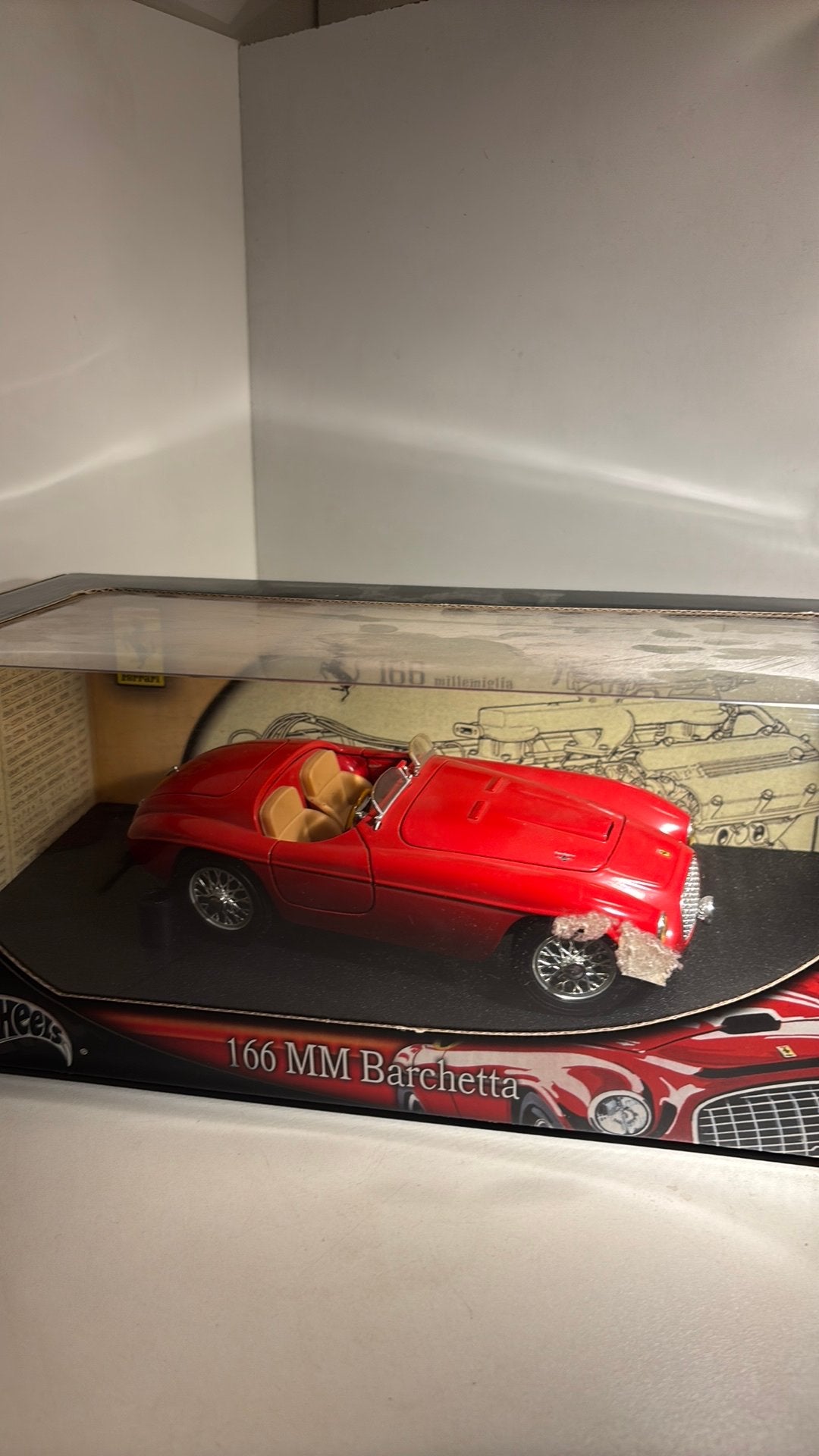 Ferrari 166 mm barchetta hot wheels 1.18, A, Ophalen of Verzenden, W, Hot Wheels