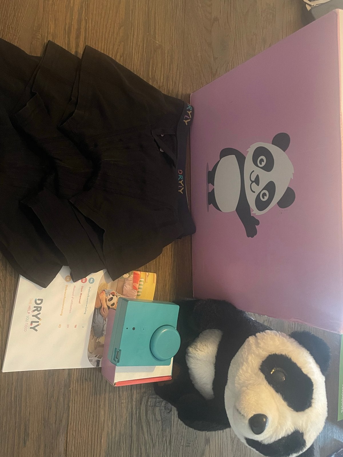 Dryly plaswekker set met panda knuffel en 3 boxers, Ophalen of Verzenden, Zo goed als nieuw