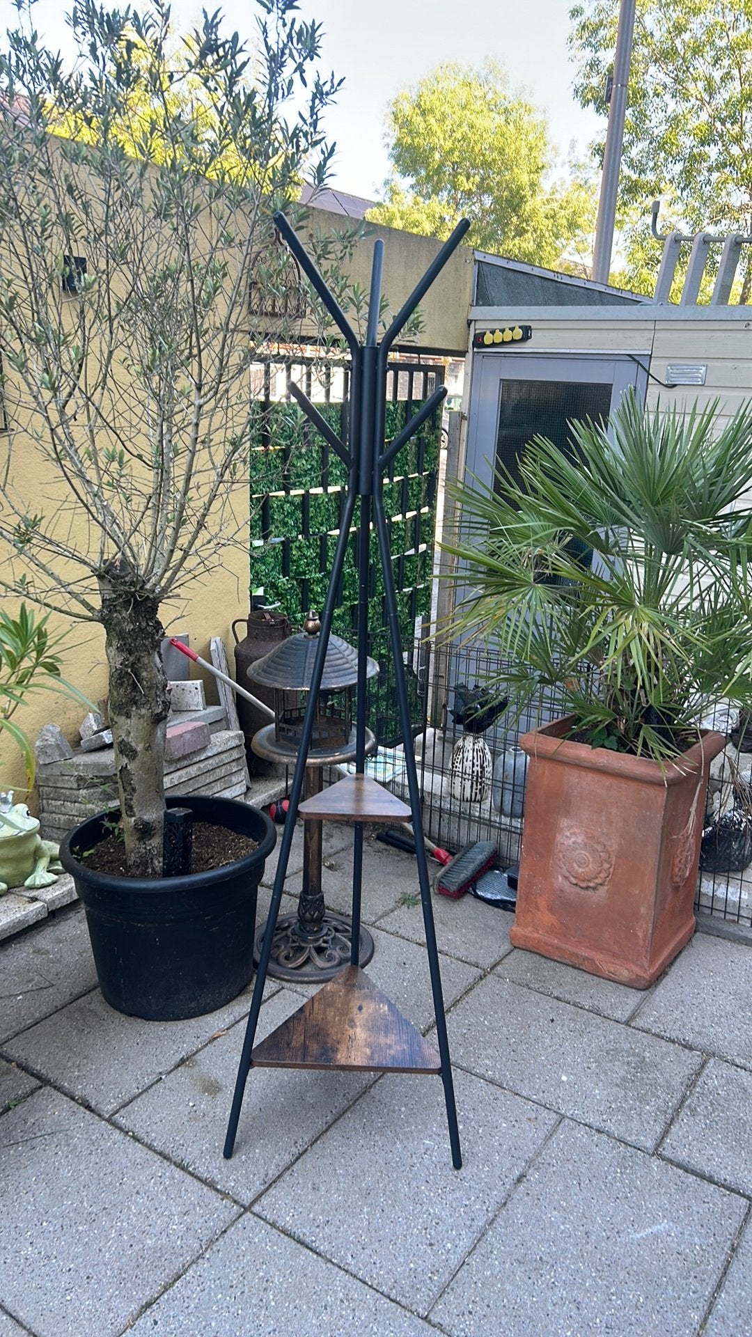 Staande kapstok met houten planken Azuru, Ophalen, Zo goed als nieuw, Staande kapstok, 150 tot 200 cm