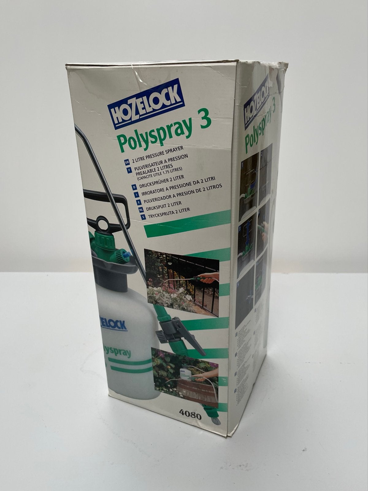Hozelock Polyspray 3 Drukspuit 2 Liter in doos, Ophalen of Verzenden, Zo goed als nieuw, Handsproeier