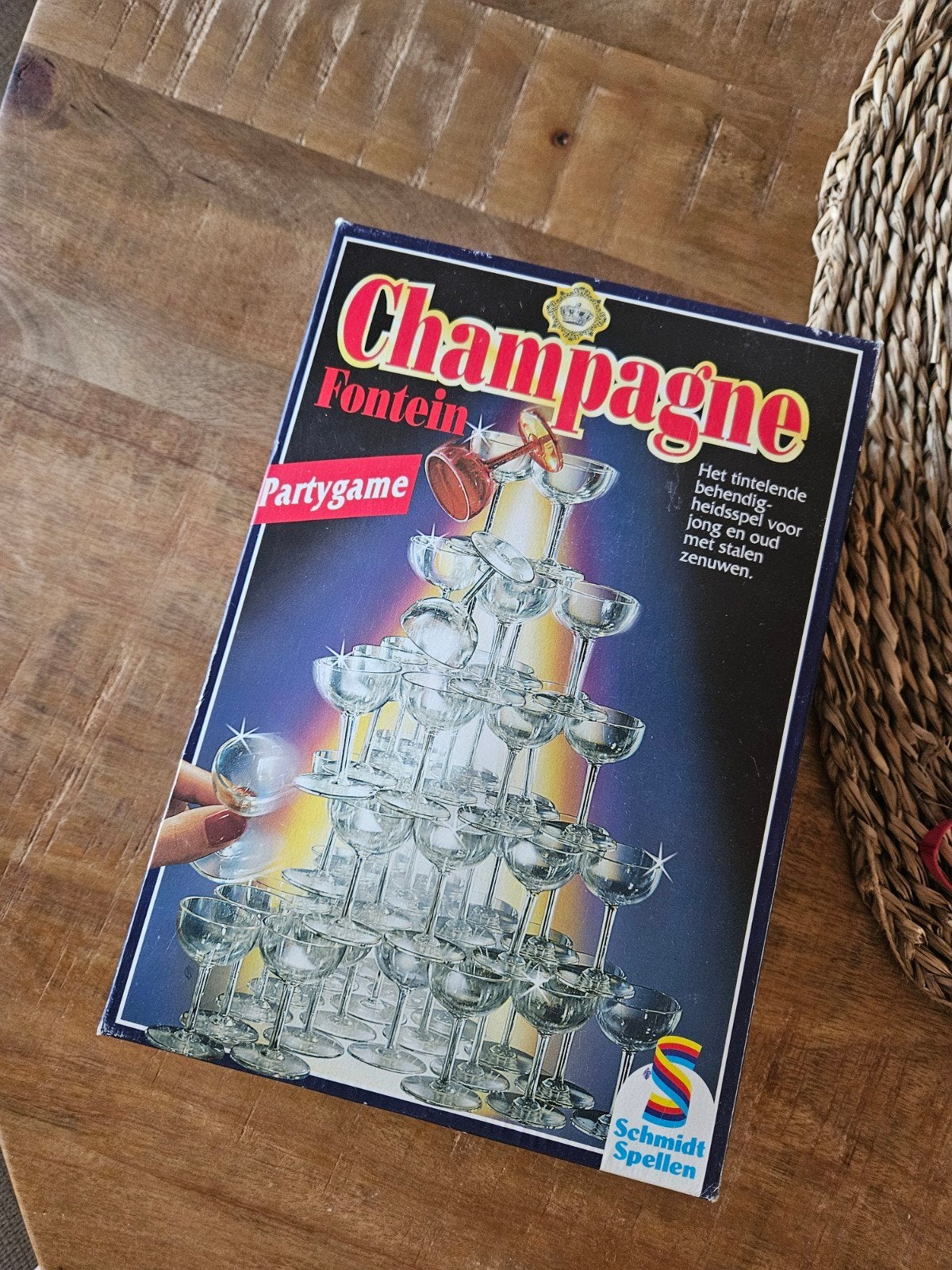 Champagne Fontein Partyspel - Schmidt Spellen, Drie of vier spelers, Ophalen of Verzenden, Gebruikt, Schmidt Spellen