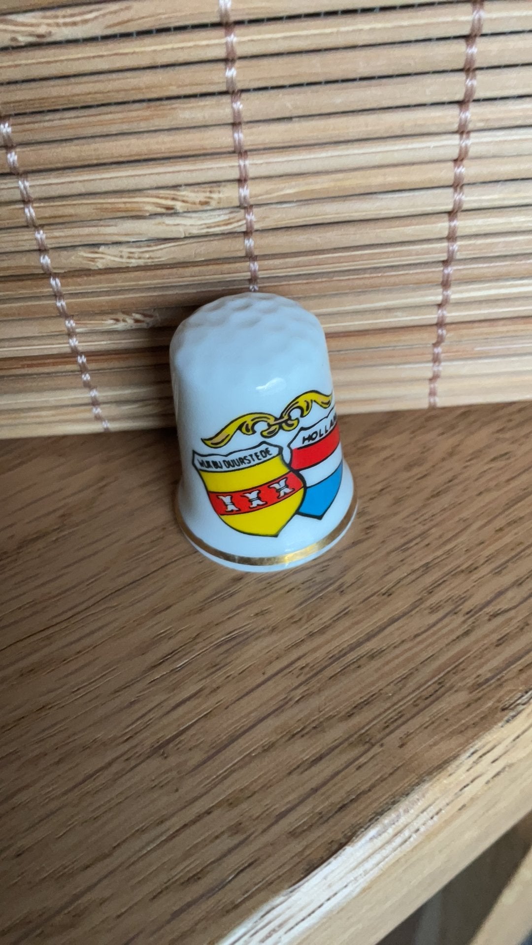 Wijk bij Duurstede vingerhoed vingerhoedje vingerhoedjes, Verzenden, Nieuw, Porselein, Nederland