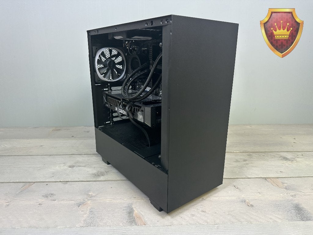 Game PC Ryzen 5 3600 7600 XT 128GB NVME 256GB SSD 1 TB HDD, Gebruikt, Custom Game PC, Ophalen of Verzenden, Niet Ingevuld