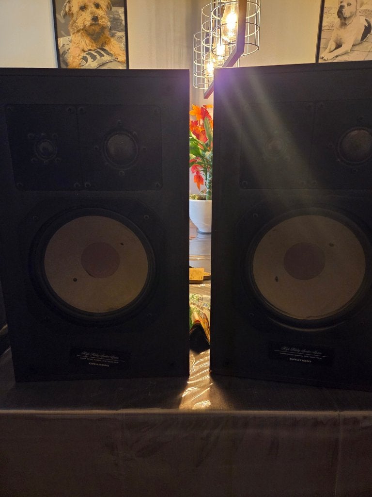 Grundig BOX 860A High Fidelety speakers, Stereo speakers, Gebruikt, 60 tot 120 watt, Ophalen