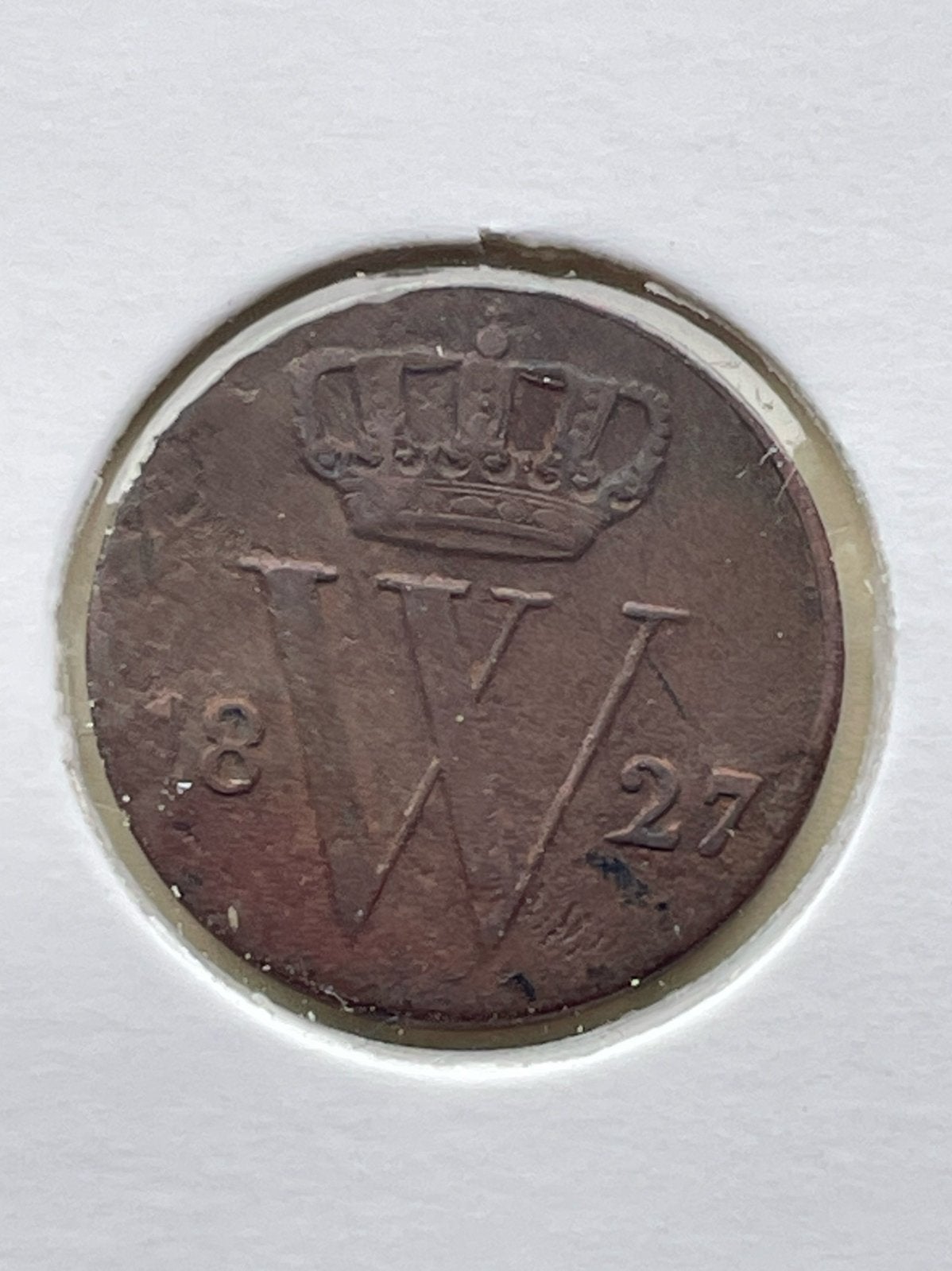 Halve cent 1827 Utecht, Verzenden, Overige waardes