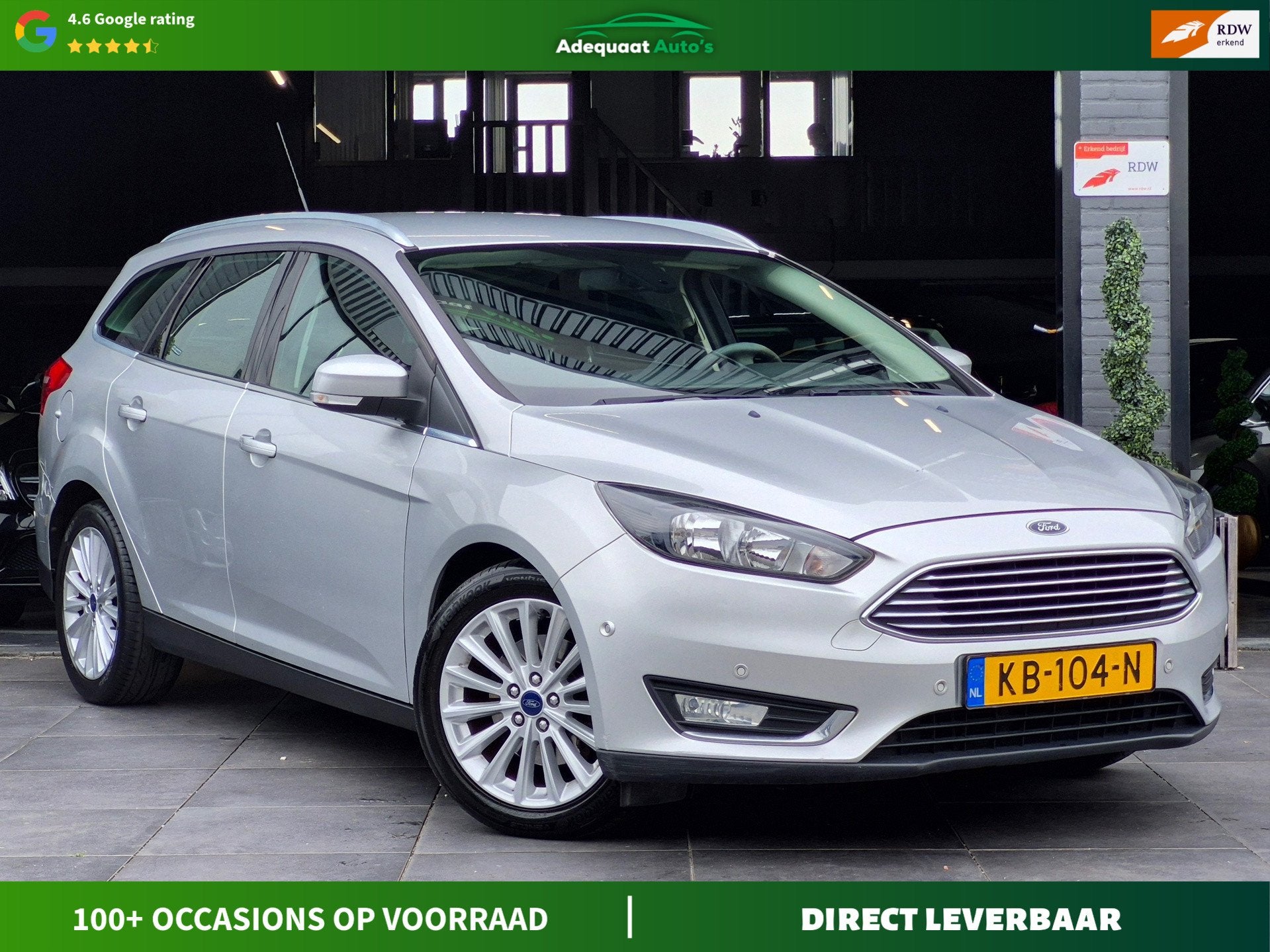 Ford Focus Wagon 1.5 Titanium|1e eig|NAP|AUT|Cruise|Airco, Stof, 4 cilinders, Origineel Nederlands, 690 kg