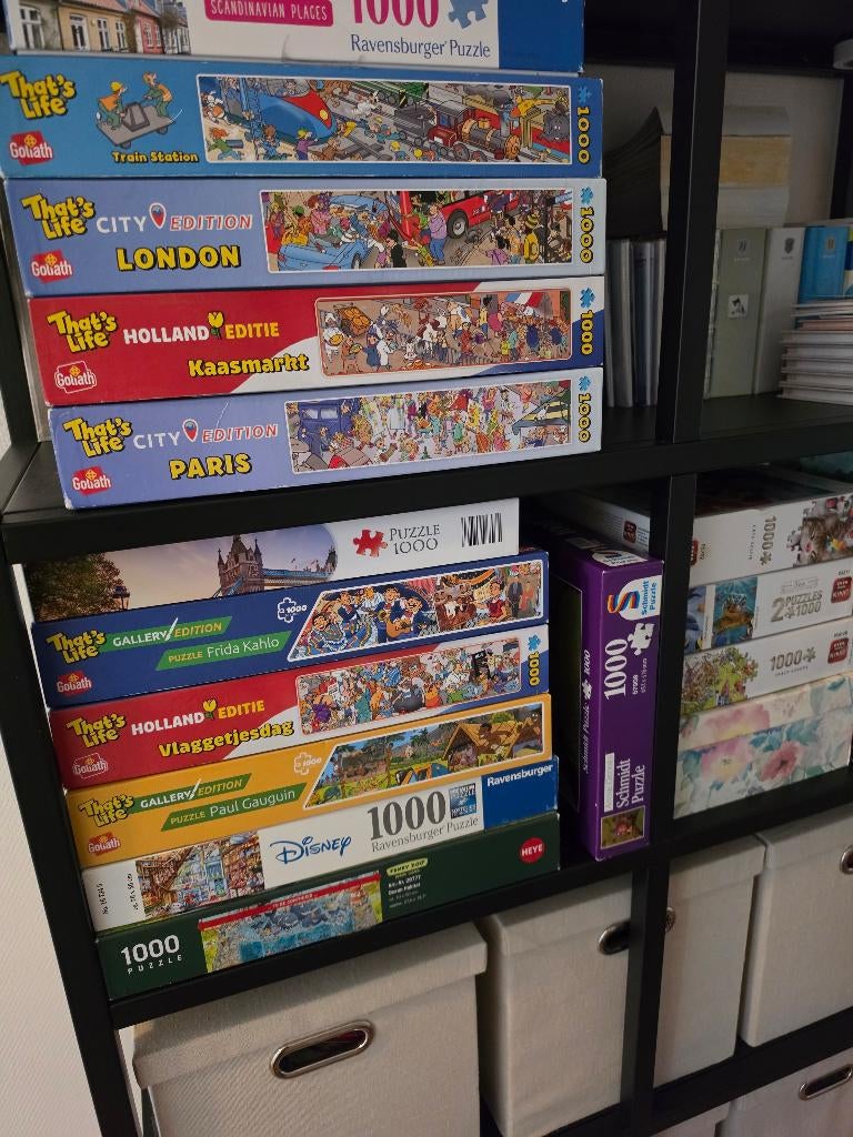 15 legpuzzels, Hobby en Vrije tijd, Denksport en Puzzels, Ophalen, 500 t/m 1500 stukjes, Zo goed als nieuw