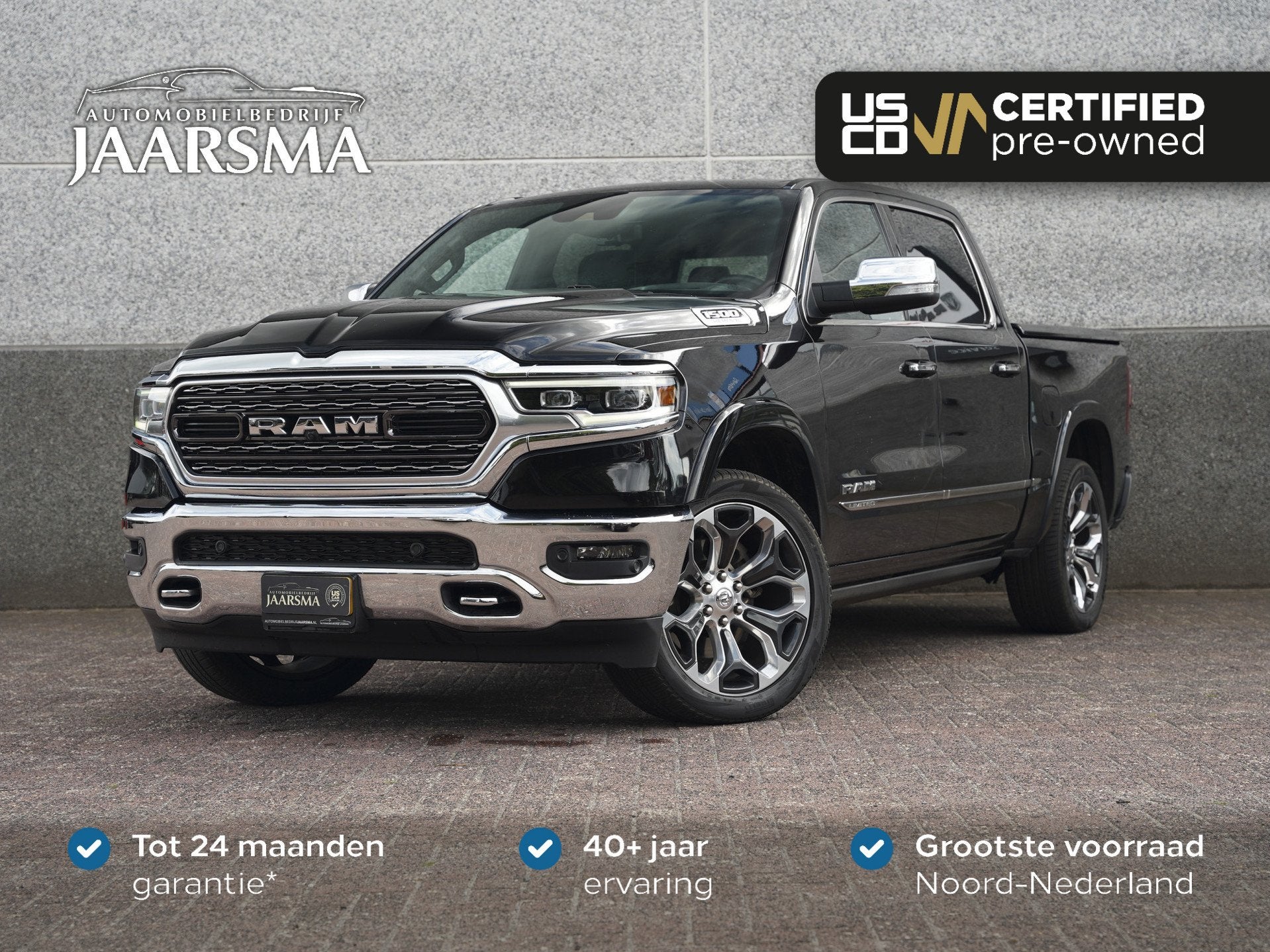 Dodge Ram 1500 5.7 V8 4x4 Crew Cab Limited |1e eigenaar |Ada, Auto's, Dealer onderhouden, Gebruikt, 5654 cc, 402 pk