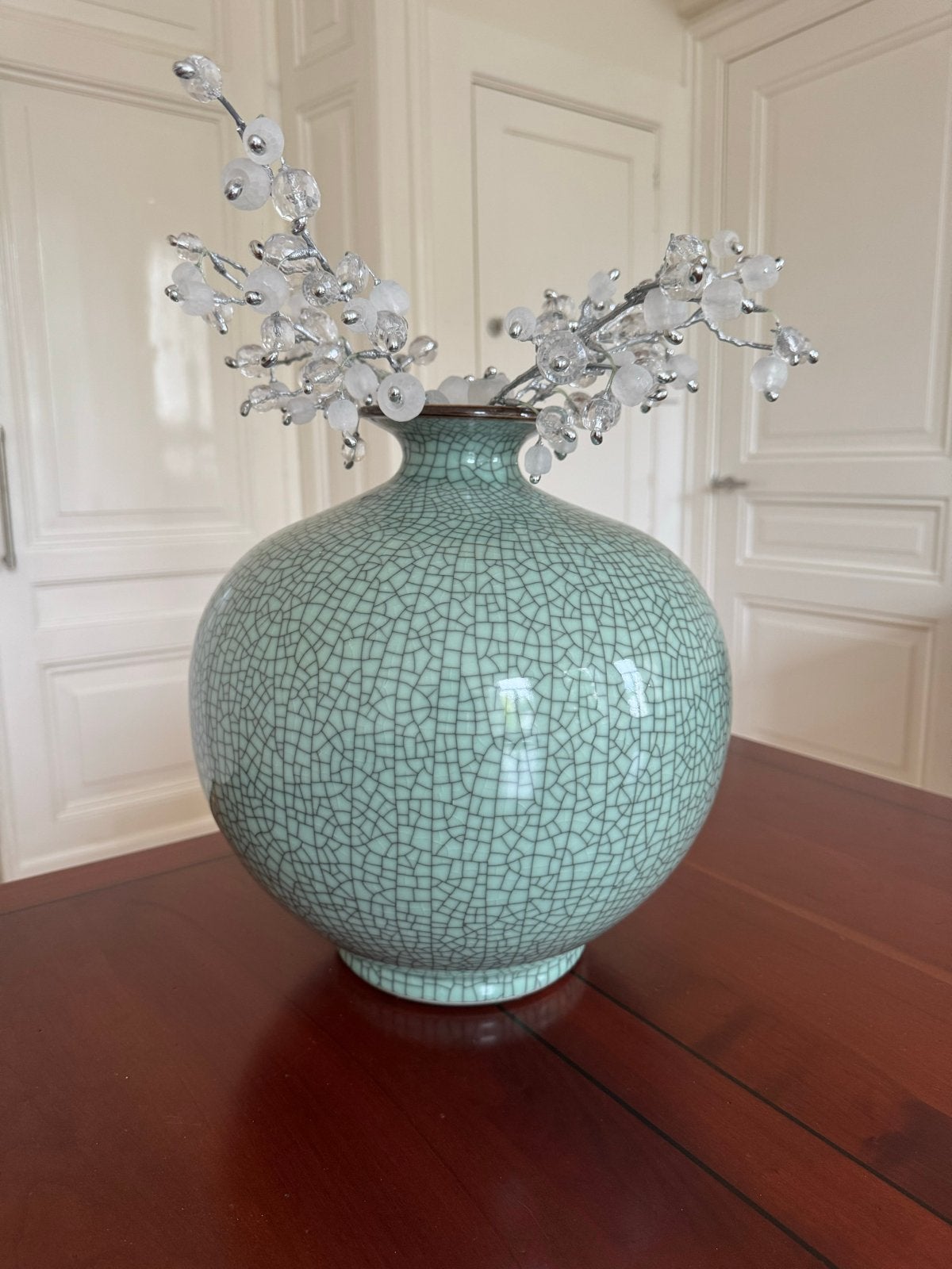 Prachtige Craquelé Vaas - Uniek Design, Ophalen