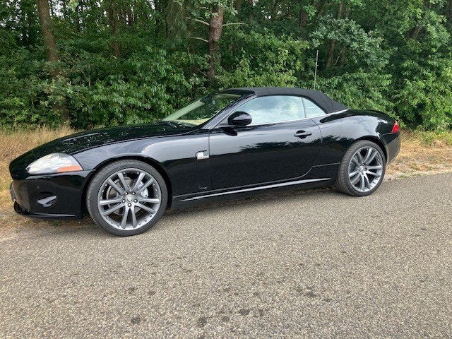 Jaguar XK 4.2 Convertible AUT 2006 Zwart, orig. 123000 km., Auto's, Jaguar, Achterwielaandrijving, Cabriolet, 4 stoelen, Zwart