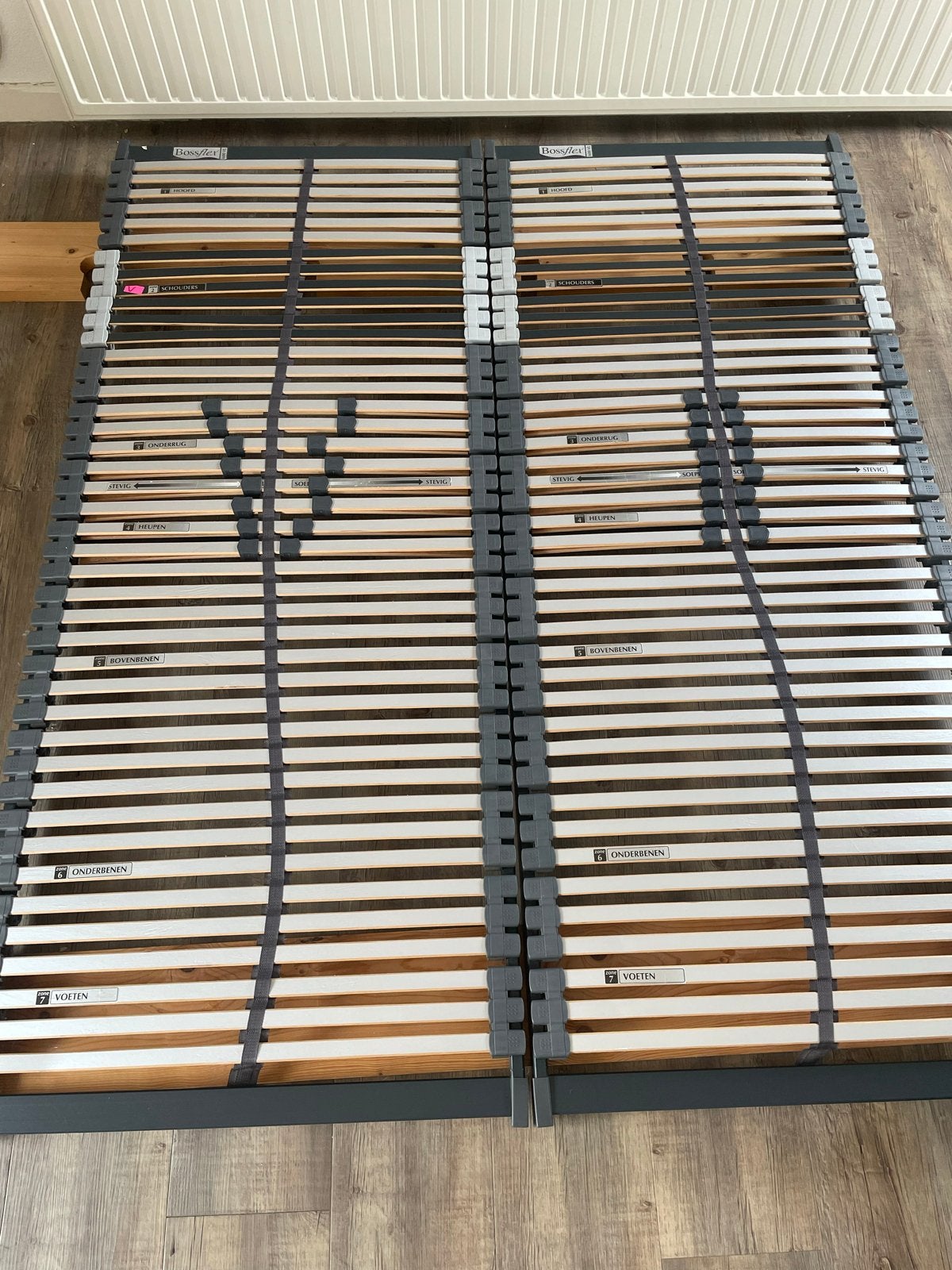 2 Bossflex 600 VL lattenbodems |  80 x 200, Ophalen, Gebruikt, Eenpersoons, 80 cm