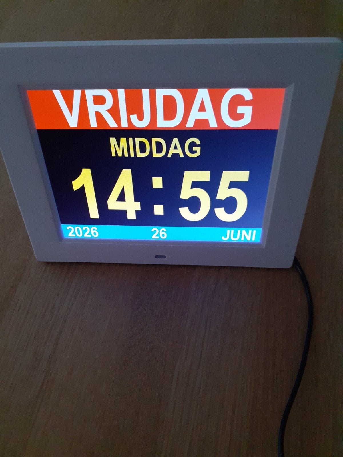 Digitale kalenderklok voor ouderen, dementiklok, medicatie A, Huis en Inrichting, Ophalen, Nieuw