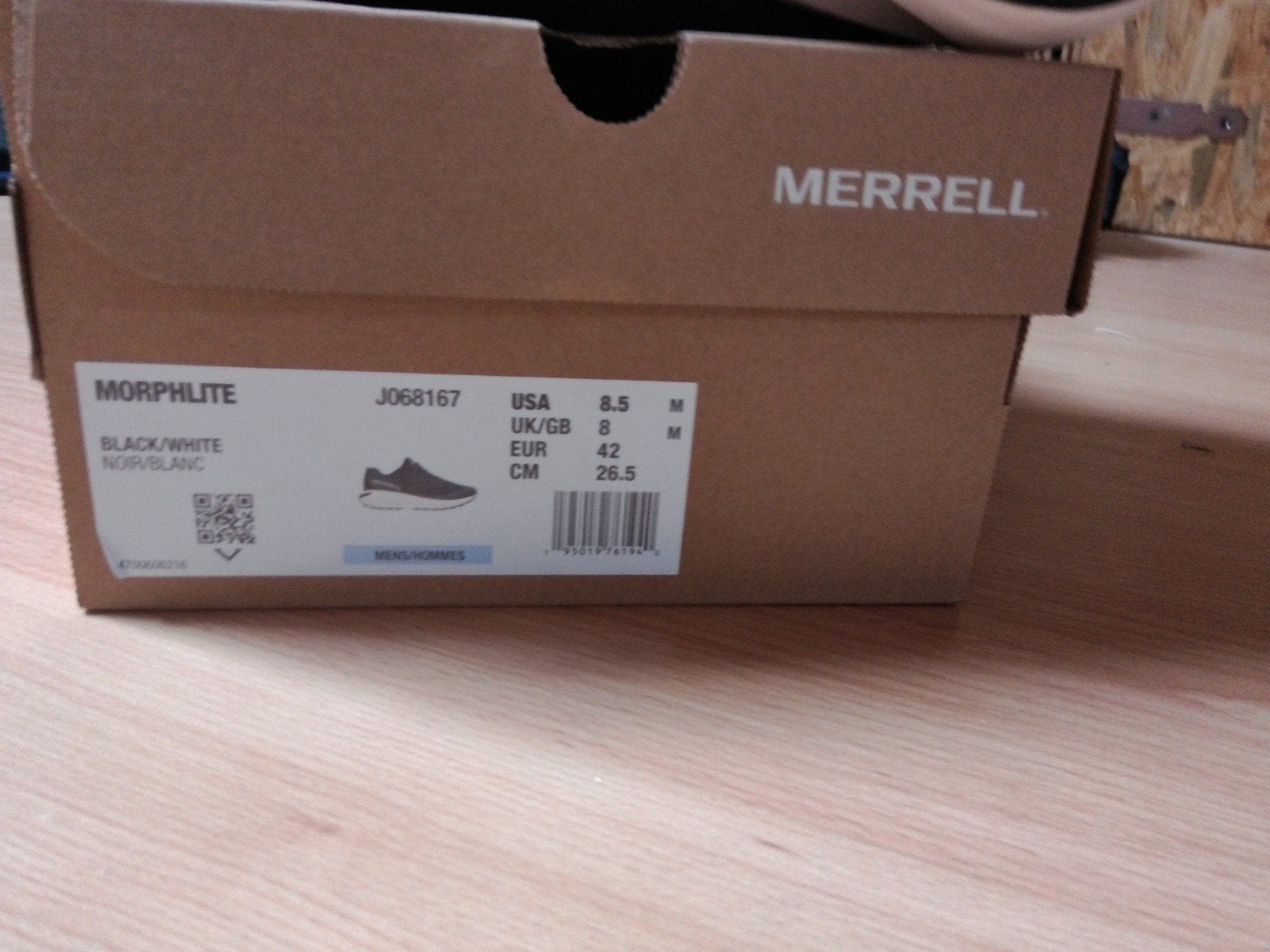 Merrell Morphlite J68167 Maat 42, Zwart, Nieuw, Ophalen of Verzenden, Sneakers of Gympen