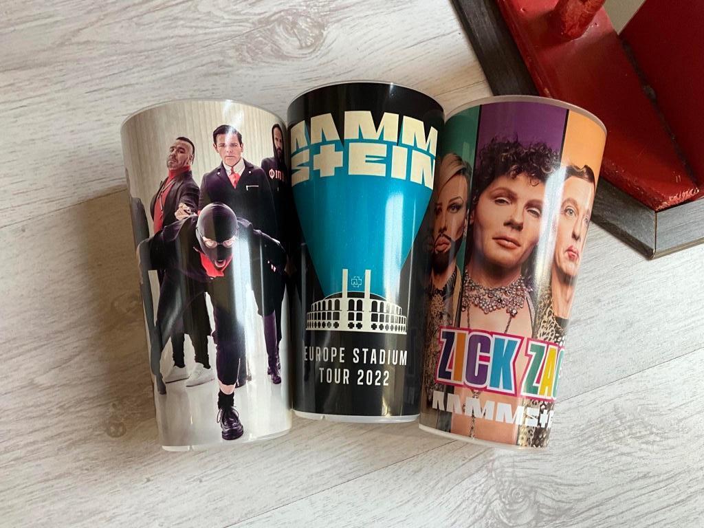 3 verschillende bekers van Rammstein met oa tourbeker 2022, Gebruiksvoorwerp, Nieuw, Ophalen of Verzenden, Emmen