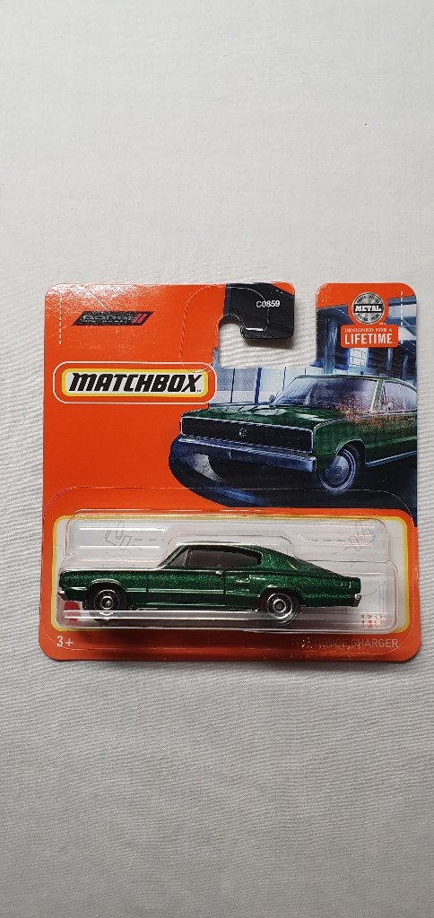 Matchbox 1966 dodge charger green, Hobby en Vrije tijd, Modelauto's | Overige schalen, Ophalen of Verzenden, Nieuw, Auto