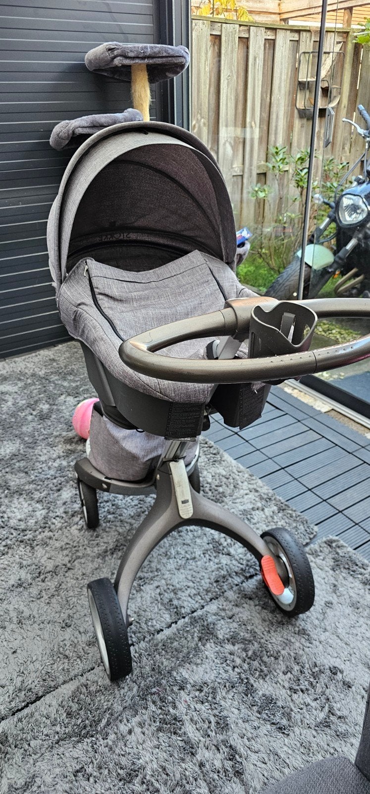 Stokke Xplory kinderwagen met voetenzak en tas, Ophalen, Zo goed als nieuw, Overige merken