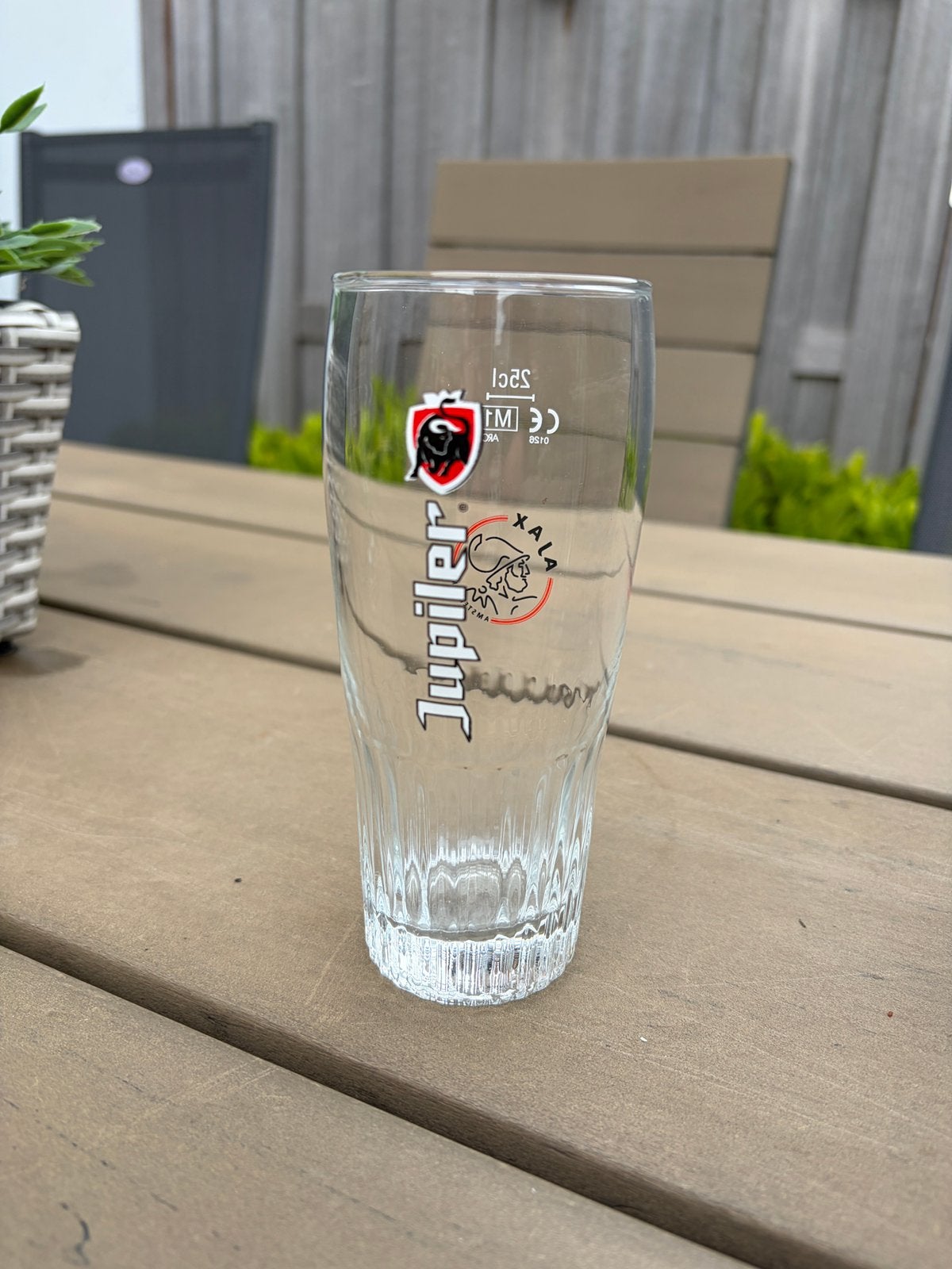 Jupiler dubbeldruk glas ajax Amsterdam (2013), Ophalen of Verzenden, Zo goed als nieuw, Ajax, Overige typen