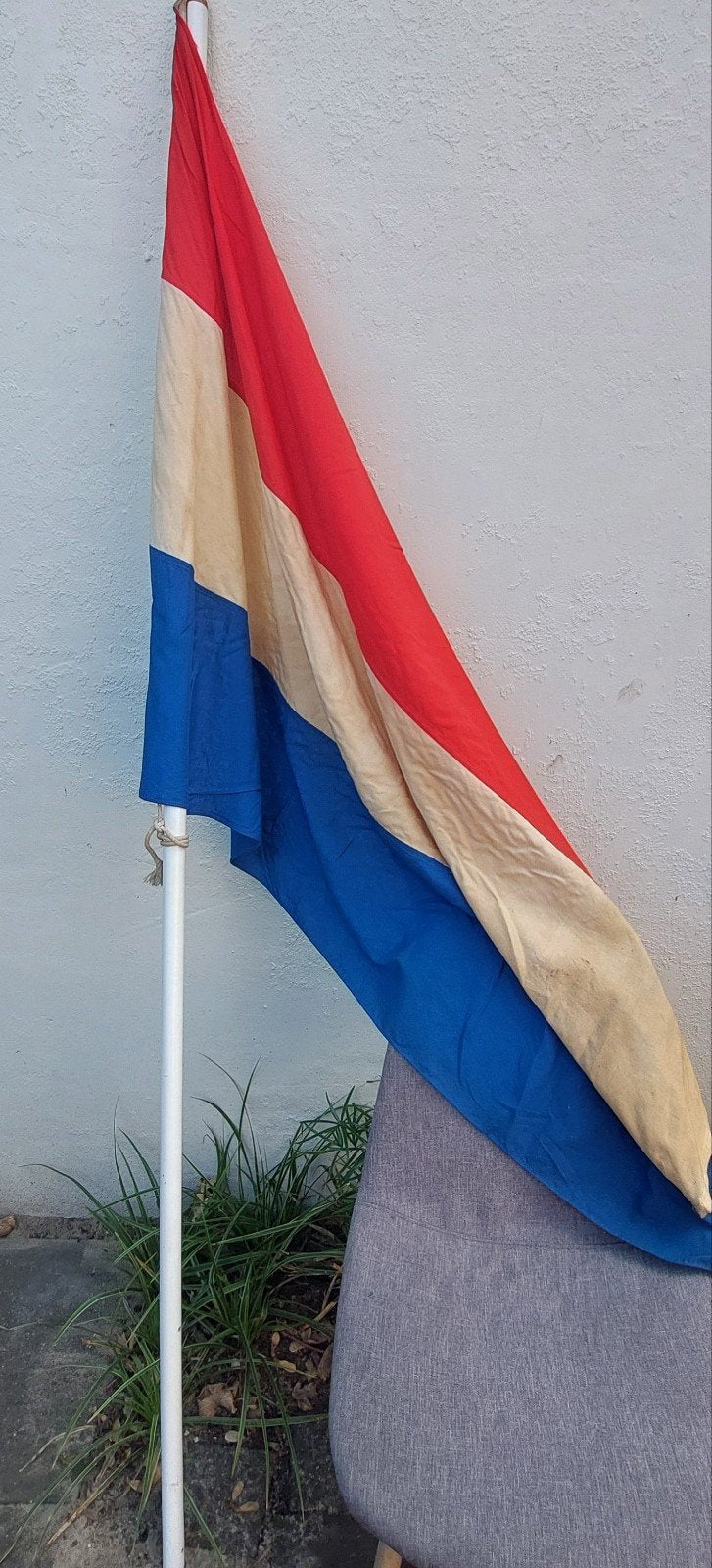 vlaggen stok, Ophalen