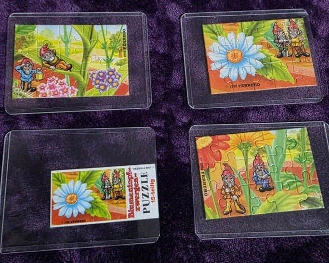 Zeldzame Kinder Surprise Blumentopfzwerge Puzzels en Figuren, Ophalen of Verzenden, Zo goed als nieuw, Hardplasticfiguren