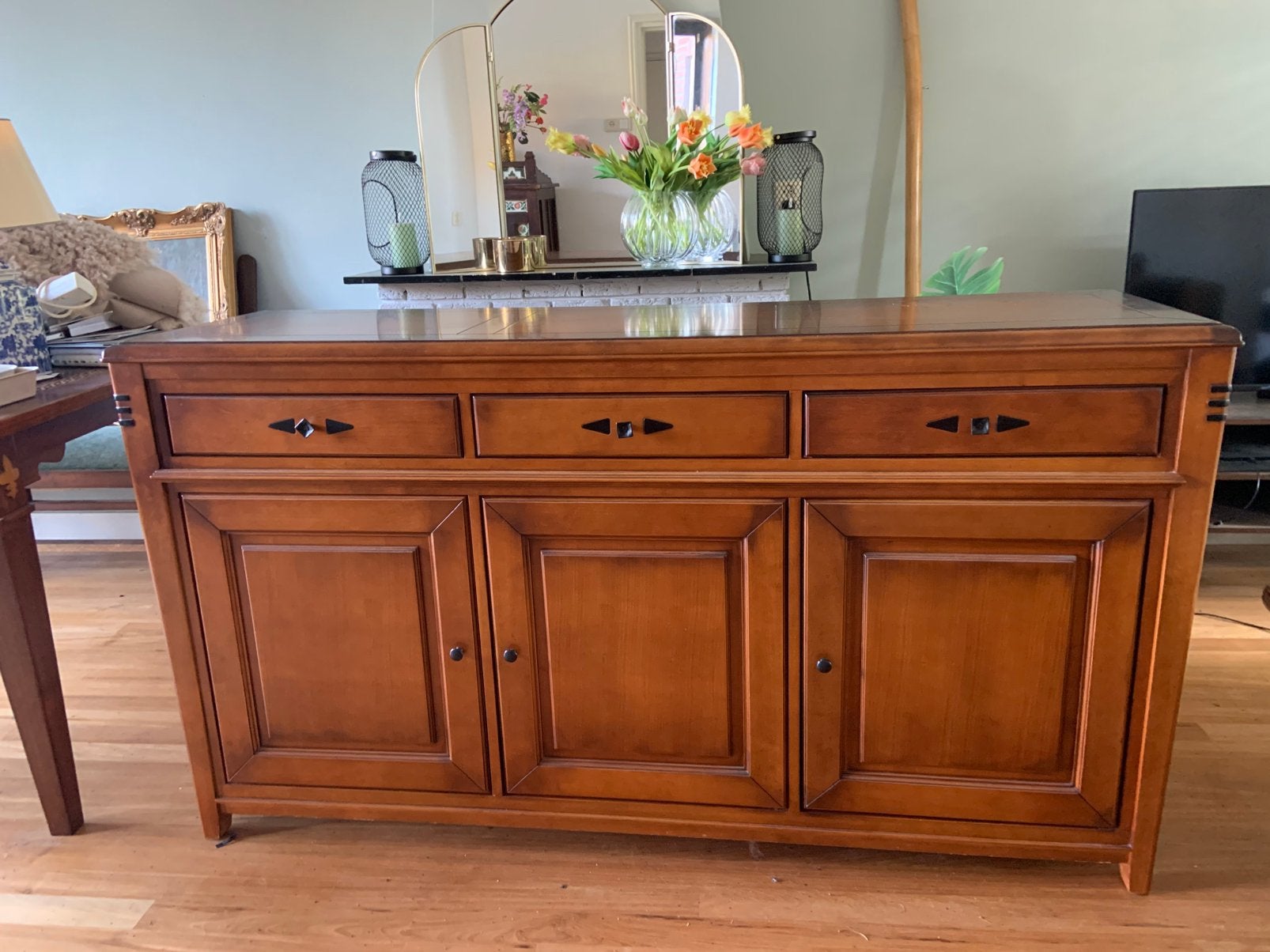 Prachtig Art Deco dressoir, Huis en Inrichting, Kasten | Dressoirs, Ophalen, Gebruikt, 150 tot 200 cm, Met lade(s)