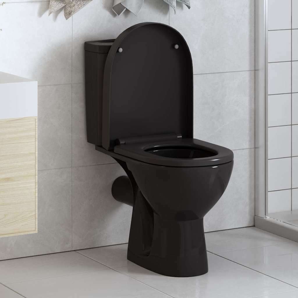 Toiletbril toilet zitting softclose wcbril zwart GRTS BEZORG, Toilet-accessoire, Verzenden, Nieuw, Nvt