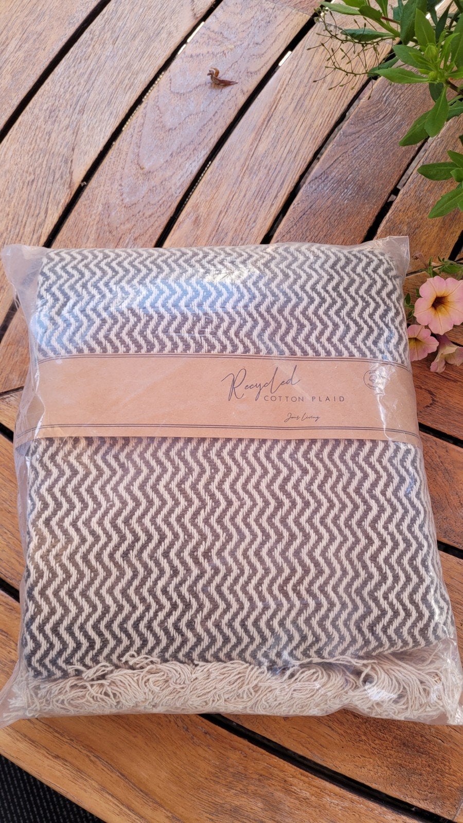 Plaid visgraat, Ophalen, Nieuw