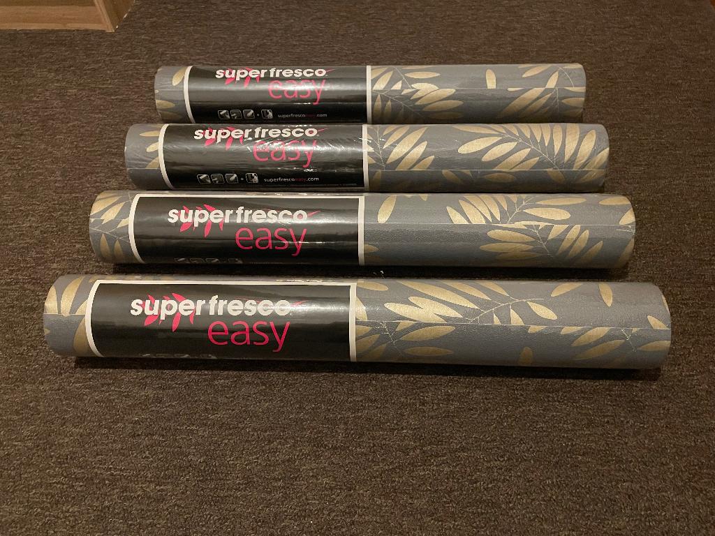 4 nieuwe rollen vliesbehang van Superfresco Easy, Ophalen of Verzenden, 10 tot 25 m²