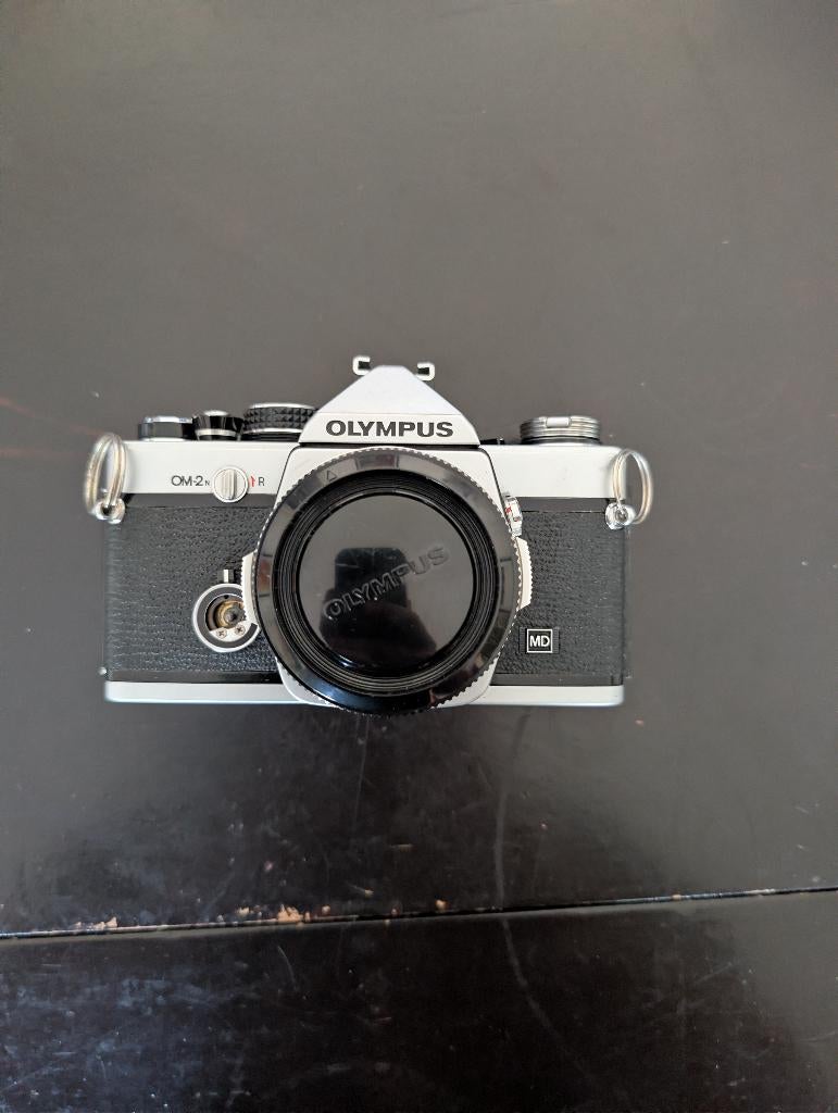 OM-2N + 50mm, Ophalen of Verzenden, Gebruikt, Spiegelreflex, Olympus