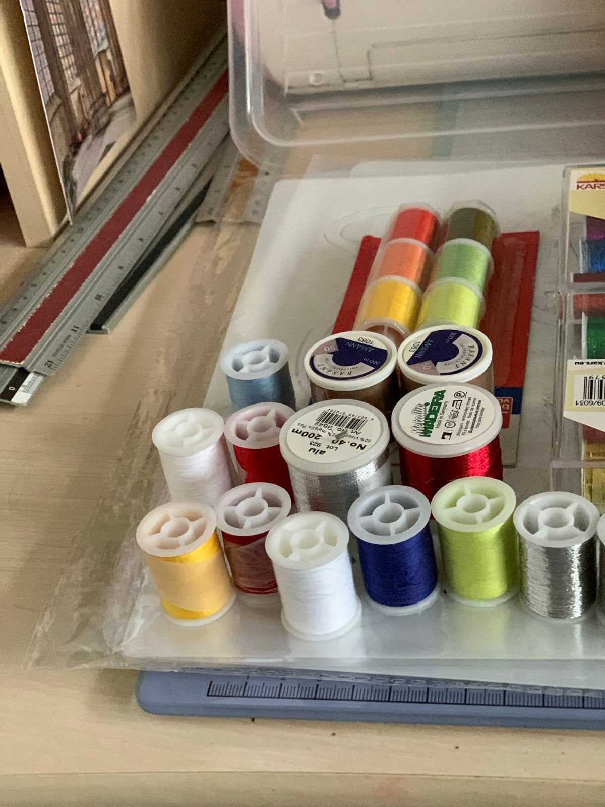 Borduurgaren set voor borduurkaarten - Diverse kleuren, Ophalen of Verzenden, Zo goed als nieuw, Handborduren, Borduurgaren of Zijde