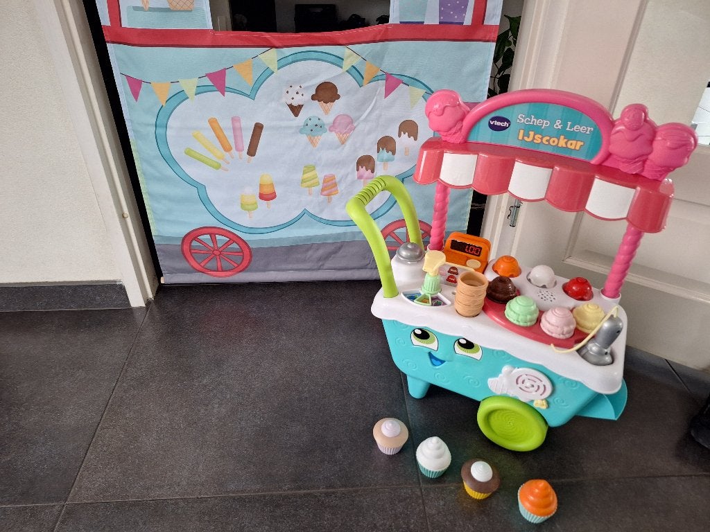 Vtech Schep & Leer ijscokar set, Ophalen, Gebruikt, 2 tot 4 jaar